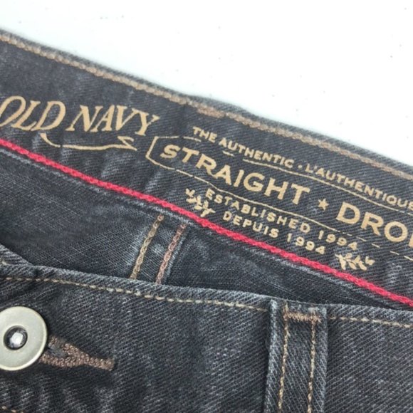 LIKE NEW MENS VINTAGE OLD NAVY STRAIGHT JEANS 36x30 ⭐️ - Picture 2 of 13